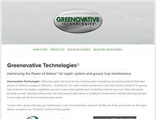 Tablet Screenshot of greenovativetechnologies.com